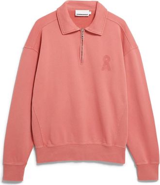 Armedangels Hoodies & sweatvesten, Heren, Rood, L, Katoen, Iconic &Aring; GMT DYE ZIP Troyer