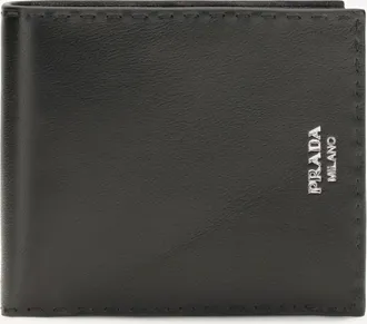 Prada Antiqued leather Wallet Male UNI
