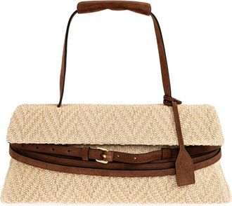 Moschino Shoulder Bag - Dames - Schoudertassen - Beige - ONE Size - Katoen - Tassen