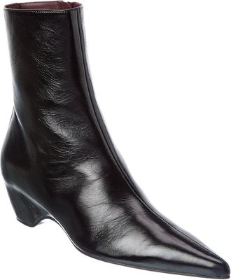 Khaite Sybil Leather Bootie