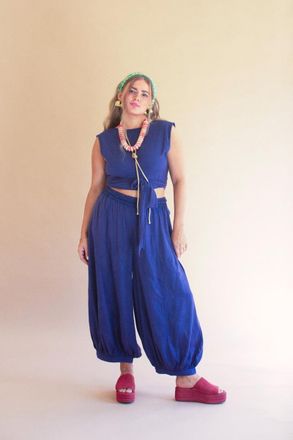 Kalalou Challis Drawstring Balloon Pant