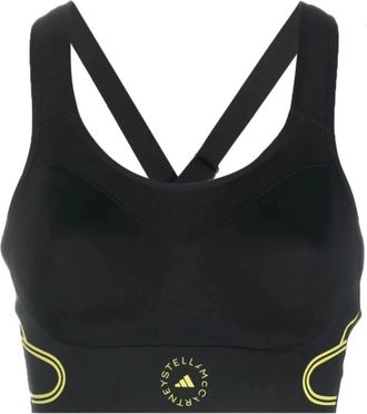 adidas by Stella McCartney True Pace High Support Sports Bra - Dames - Sport BHs - Zwart - 2XS - Fitness