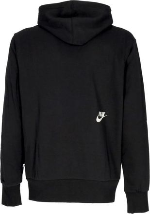 Nike Zwarte Lichtgewicht Hoodie met Freak Logo - Heren - Sportshirts - Zwart - L - Katoen - Fitness