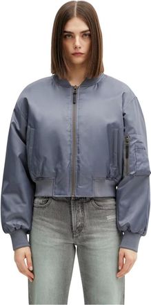 Anine Bing Bomber Leon Cropped - Jackets - Mujer - Gris - S