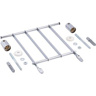 Duravit Duravital emmerrooster m. bevestigingsset chroom