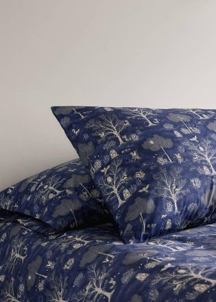 Mango Due federe stampa floreale 50x75 cm blu - Home - 50x75cm - MANGO HOME