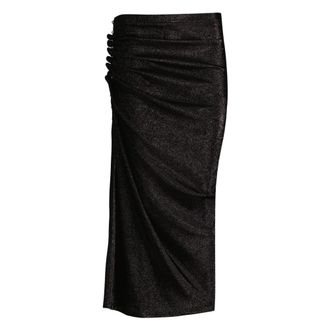 Paco Rabanne Midi Skirts, female, Black, Size: XL Midi Skirts