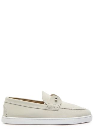 Christian Louboutin Chambeliboat Donna Nubuck Flats - Grey - 39 (IT39 / UK6)