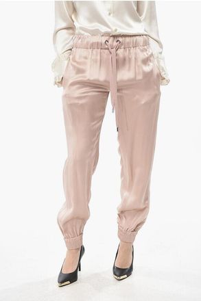 SA SU PHI Satin Joggers VALENTINA with Cuffs size 42