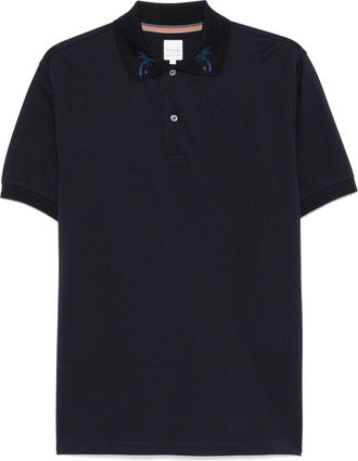 Paul Smith Camicia con colletto ricamato - Blu