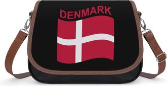 Generic Flag of Denmark Fashion Womens Crossbody Bags Novelty Handbag Shoulder Bag Purse
