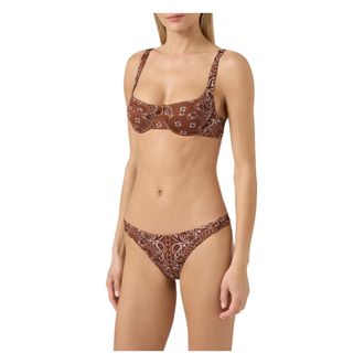 Saint Barth Bikinis, female, Brown, Size: M Amira Balconette Top