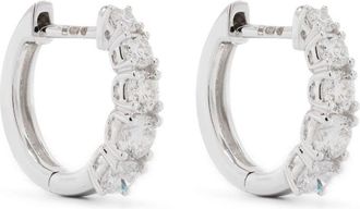 Anita Ko 18K white gold diamond earrings - women - 18kt White Gold/Diamond - One Size - Silver