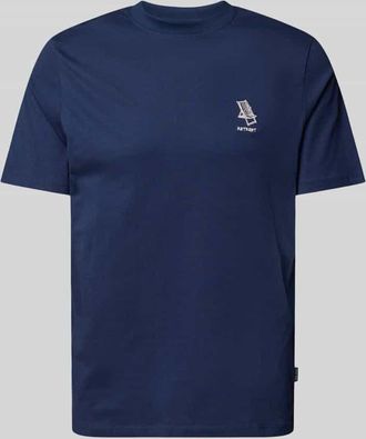 Blend T-Shirt mit Stitching-Detail Modell JEPPE in Marine, Gr&ouml;&szlig;e XXL
