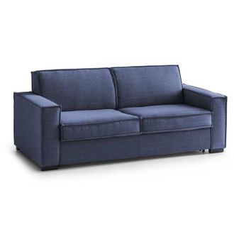 Talamo Italia Talamo Italia Divano Letto Giuliana, Divano a 2 posti, 100% Made in Italy, Sof&agrave; Soggiorno con apertura girevole, in tessuto imbottito, con Braccioli