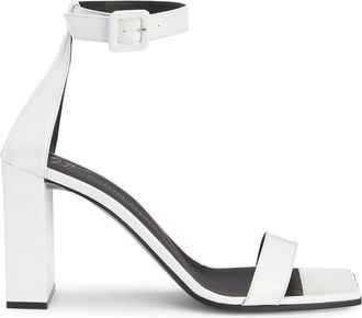 Giuseppe Zanotti Shangay 85mm heeled sandals - women - Polyurethane/Leather/Leather/Polyester - 36 - White
