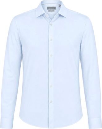 Michael Kors Camicia Tech Knit Slim Fit - - Shirts - Uomo - Blu - 5XL