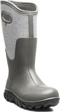 Bogs Classic Seamless Tall Waterproof Boot in Gray Multi at Nordstrom, Size 10