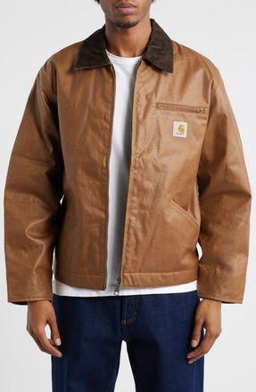 Carhartt Work in Progress OG Dean Coated Cotton Jacket in Hamilton Beige at Nordstrom, Size Xx-Large