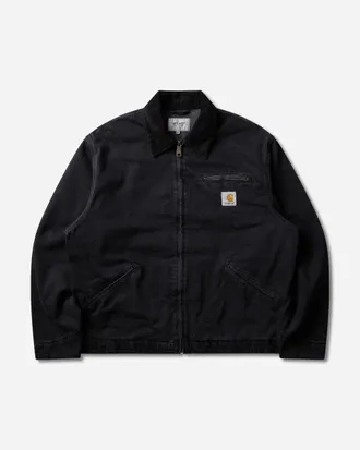 Carhartt Work in Progress Men s OG Detroit Jacket Black (Stone Washed)