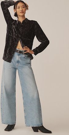A Gold E Low Curve Mid-Rise Taper Jeans