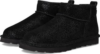 Bearpaw Shorty Exotic Womens Shoes Black Metallic : 11 M, Suede