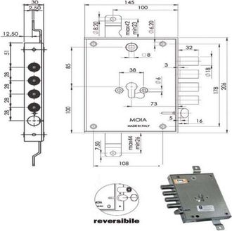 Samsung Cerradura Sic.triple Cil. E73 664/281 Moia