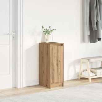 vidaXL Scarpiera Rovere Artigianale 29,5x34x76 cm in Legno Multistrato - Vidaxl
