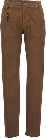 Marco Pescarolo Pantaloni con applicazione - Marrone