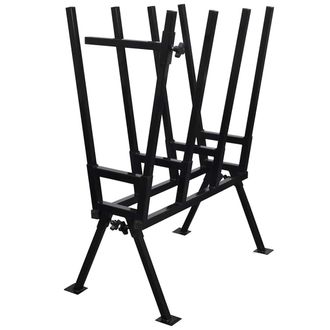 vidaXL Vidaxl - Caballete De Sierra Para Carpinter&iacute;a Recubrimiento En Polvo Negro