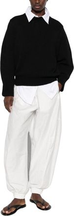 Toteme Black Cotton oversized sweater