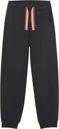 Lanvin Cotton Jogging Curb Trainingsbroeken - Heren - Sweatpants - Zwart - L - Katoen - Broeken