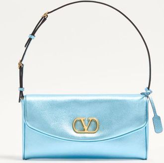 Valentino Garavani Valentino Garavani DeVain Small Shoulder Bag in Laminated Nappa Leather Wo
