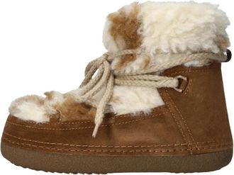 INUIKII Teddy Boots - Dames - Winterlaarzen - Bruin - 39 EU - Wol - Schoenen
