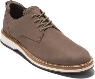 Cole Haan Osborn Plain Toe Derby in Truffle Nubuck /Ivory at Nordstrom, Size 8.5