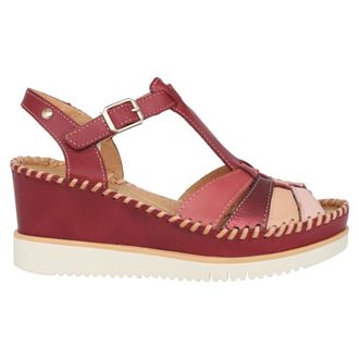 Pikolinos Rode damessandaal voor de zomer - Dames - Sleehakken - Rood - 42 EU - Schoenen