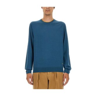 Paul Smith Rondgebreide trui - Heren - Truien - Blauw - Maat: L Wol