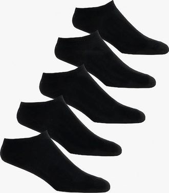 Jack & Jones Mens Jack & Jones BASIC MULTI SHORT Mens Cotton Mix 5 Pack Socks Black - Size: 6.5/7.5/6/8.5/11/8/7/9.5/9/10/10.5