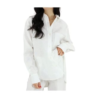 Kaos Kaos, Overhemden, Dames, Wit, XL, Polyester, Camicia Over