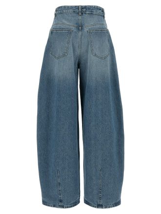 Jacquemus Blue Cotton High-Waisted Jean Clothing