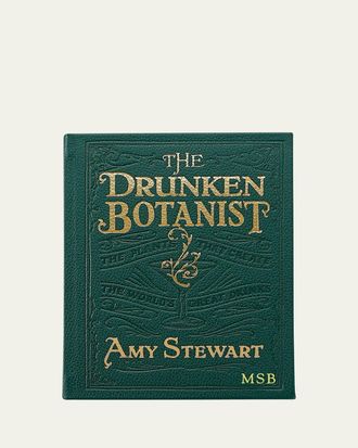 Graphic Image The Drunken Botanist Leather Bound Book, Personalized