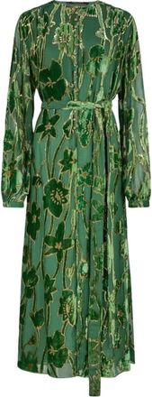 Roberto Cavalli Dames, Jurken, Groen, Maat: S Velours