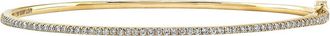 Bony Levy Skinny Stackable Diamond Bangle in 18K Yellow Gold at Nordstrom, Size 2.43