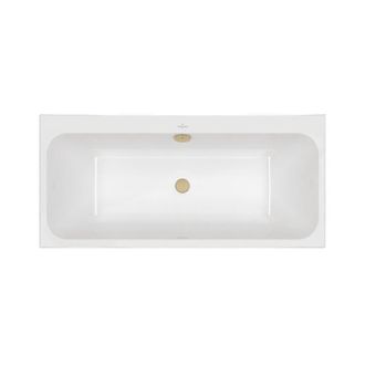 Villeroy & Boch Ba&ntilde;era Recta Villeroy & Boch Architectura De 150 X 70 Cm + Desag&uuml;e Wirquin Dorado