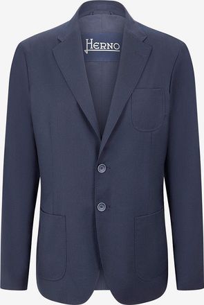 Herno Einreihiger Blazer in geb&uuml;rsteter Wolloptik New Business