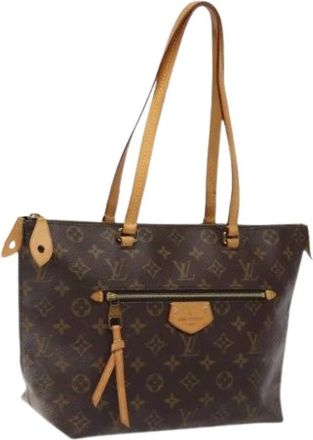 Louis Vuitton Tweedehands Canvas Louis Vuitton tassen - Dames - Vintage Shopper - Bruin - ONE Size - Vintage