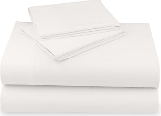 California Design Den Hotel Luxe 800 Thread Count 100% Cotton Sateen Sheet Set in True Ivory at Nordstrom, Size Queen