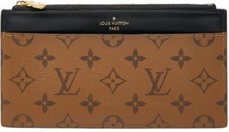 Louis Vuitton Monogram Reverse Black Brown Monogram Reverse Monogram Reverse Coin Purse/Coin Case (Pre-Owned)