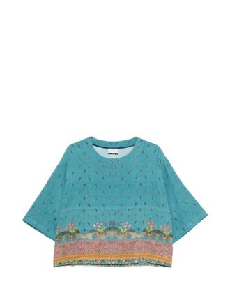 Pierre-Louis Mascia Sky Blue Loose Printed Shirt