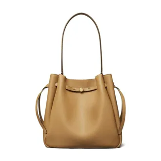 Tory Burch Tory Burch, Bucket Bags, female, Beige, Size: ONE SIZE Romy Large Bucket Bag